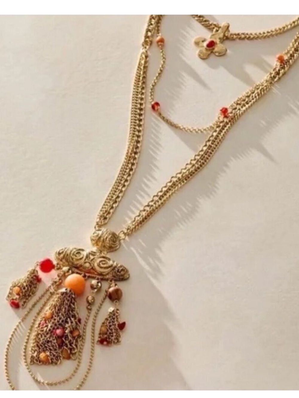Free People Catriona Layer Statement Necklace NWT - Picture 2 of 7